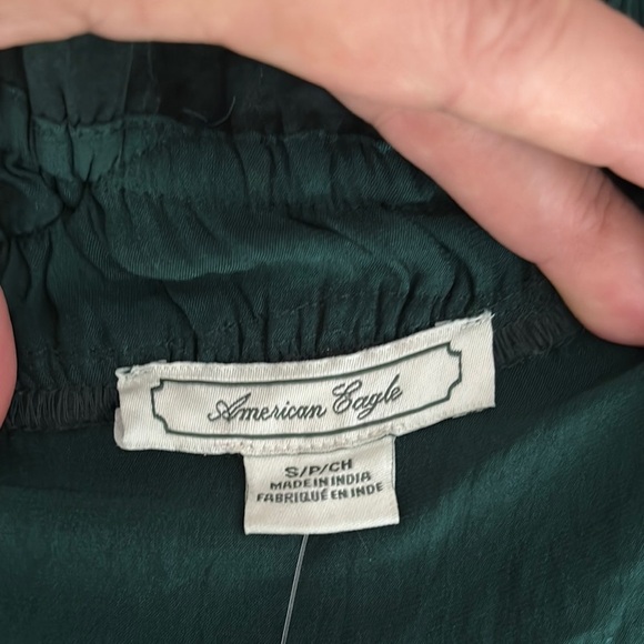 American Eagle Outfitters Green Ruffled Smocked Camisole - Picture 7 of 7